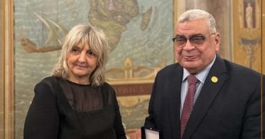 مجلس الدولة المصري يوقع مذكرة تفاهم مع المعهد الدولي لتوحيد القانون الخاص رئيس مجلس الدولة ورئيسة المعهد الدولي لتوحيد القانون بروما