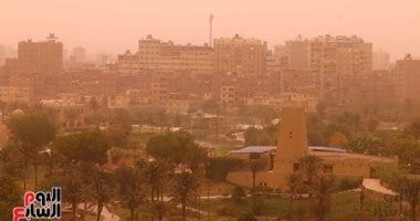 غطاء سحابي ونشاط رياح على مناطق متفرقة بالقاهرة الكبرى والمحافظات عاصفة ترابية بالقاهرة