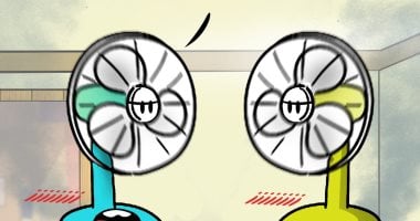 الموجة الحارة فى كاريكاتير اليوم السابع