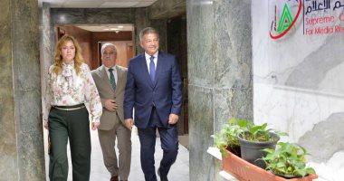 رئيس الأعلى للإعلام يستقبل رئيس الوطنية للصحافة ومدير الأكاديمية الوطنية رئيس الأعلى للإعلام يستقبل رئيس الوطنية للصحافة ومدير الأكاديمية الوطنية