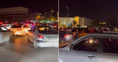 ساحة الأمويين تشهد احتفالات بعد إعلان ترمب عن رفع العقوبات عن سوريا ساحة الأمويين في دمشق