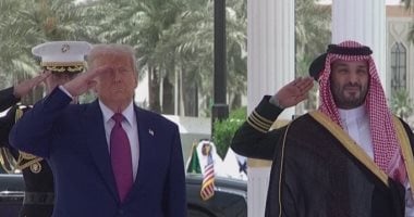 الرئيس الأمريكى يصل قصر اليمامة لعقد مباحثات مع ولى العهد السعودى ترامب ومحمد بن سلمان