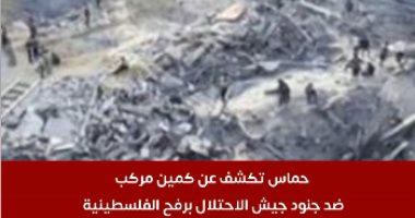 حماس تعلن تنفيذ كمين مُحكم ضد جنود الاحتلال في رفح الفلسطينية.. فيديو