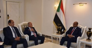 أبو الغيط يلتقى الفريق أول إبراهيم جابر نائب رئيس مجلس السيادة السودانى أبو الغيط والفريق أول ابراهيم جابر