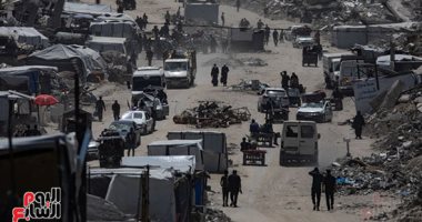 المجازر الإسرائيلية تدفع أهالي مخيم بيت لاهيا للنزوح القسري من شمال غزة النازحون فى بيت لاهيا