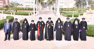 لقاء بطاركة الكنائس الأرثوذكسية بالشرق الأوسط فى مركز لوجوس بوادى النطرون