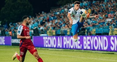 الشارقة الإماراتى يتوج بدورى أبطال آسيا 2 بثنائية ضد ليون سيتي السنغافورى جانب من المباراة
