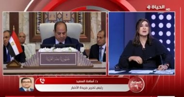 أسامة السعيد: مصر منحازة لقضايا العروبة وتقف فى ضهر كل الشعوب العربية صورة من المداخلة