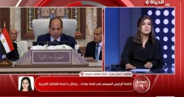 أستاذة علاقات دولية: كلمة الرئيس السيسى ببغداد شاملة لمختلف التفاعلات الجيوسياسية بالمنطقة صورة من المداخلة