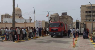 إجراء تجربة محاكاة عملية لإخلاء المواطنين والموظفين بمجلس مدينة كفر الشيخ تجربة اخلاء بمجلس مدينة كفر الشيخ