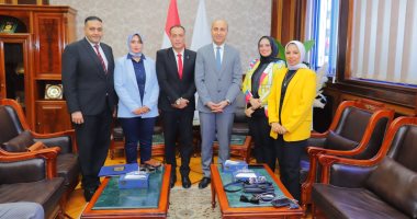 بروتوكول تعاون بين جامعة دمنهور ونادي الألعاب الرياضية بالمحافظة