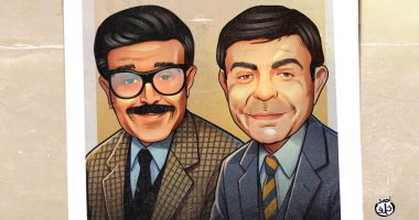 ذكرى رحيل سمير صبرى وسمير غانم فى كاريكاتير اليوم السابع