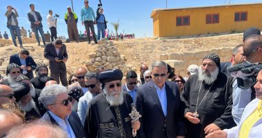 جولة للبابا تواضروس ووزير السياحة بمنطقة أبو مينا الأثرية.. صور