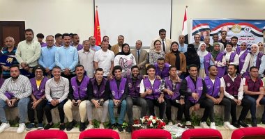 شباب شمال سيناء يشاركون فى معسكر تطوعى ببورسعيد تحت شعار "بالشباب نبنى أمل"