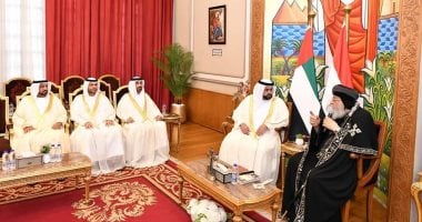 البابا تواضروس لـ ولى عهد إمارة الفجيرة: الكنيسة القبطية وطنية تخدم المجتمع البابا تواضروس لـ ولي عهد إمارة الفجيرة