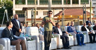 محافظ الدقهلية ووزير الشباب والرياضة يفتتحان الممشى الجديد والتراس الاجتماعى