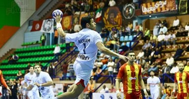 الزمالك يتقدم على الترجى بالشوط الأول فى نصف نهائى الكؤوس الأفريقية لليد يد الزمالك