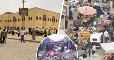 العياط تودع فوضى المزلقان.. تسكين الباعة الجائلين فى سوق يضم 419 وحدة بيع.. رئيس المدينة: المشروع واجه الفوضى والزحام ووفر بديلا حضاريا.. يتيح احتياجات الأهالى من خضر ولحوم وملابس.. ولن نسمح بعودة العشوائية منطقة مزلقان العياط قبل وبعد نقل الباعة إلى السوق الحضاري