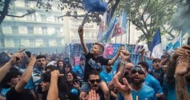 جماهير نابولي قبل مباراة سابقة بأبطال أوروبا