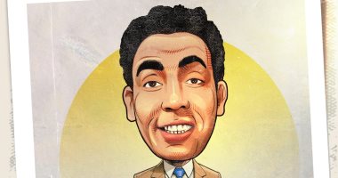 ملك المونولوج.. ذكرى رحيل إسماعيل ياسين في كاريكاتير اليوم السابع