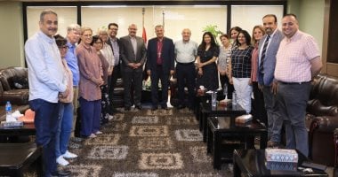 رئيس الطائفة الإنجيلية يستقبل وفدًا من القيادات الإنجيلية المشيخية الأمريكية جانب من الإستقبال