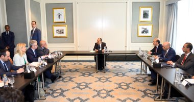 وزير الخارجية والهجرة يلتقى أعضاء لجنة العلاقات مع دول المشرق بالبرلمان الأوروبى