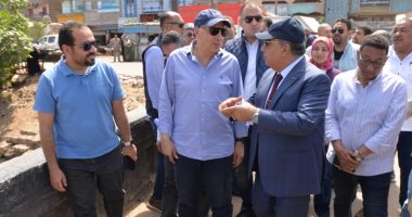 محافظ الدقهلية ووزير الري يتفقدان عدد المنشآت والكباري على الترع 