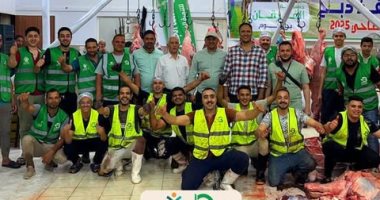 مؤسسة الجارحى عضو التحالف الوطنى تطلق حملة ذبح العجول لتوزيع اللحوم والوجبات