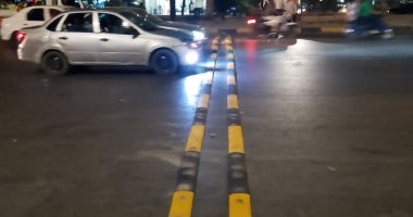 مطبّات تهدئة بعدد من النقاط فى شارع جامعة الدول