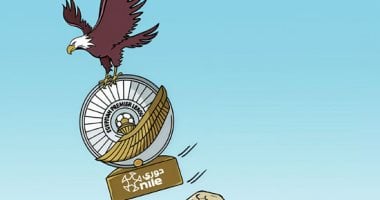 نسر الأهلى يقتنص درع دورى نايل في كاريكاتير اليوم السابع كاريكاتير اليوم السابع