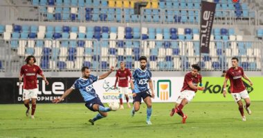 رغم النقص العددي وخسارة اللقب.. بيراميدز يدك سيراميكا بخماسية تاريخية بيراميدز ضد سيراميكا