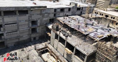 مراحل بناء مول تجارى لحل أزمة الباعة والفوضى فى ميدان رمسيس بناء مول تجارى فى رمسيس