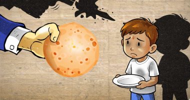 أطفال غزة فى كاريكاتير اليوم السابع