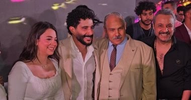 محمد رضوان وكيلانى وتامر فرج وعزوز عادل فى خطوبة مصطفى منصور وهايدي رفعت محمد رضوان مع مصطفى منصور وهايدي رفعت