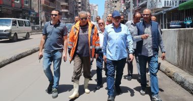 نائب وزير الإسكان يتفقد محافظة الإسكندرية بعد الاضطرابات الجوية جانب من الجولة