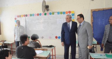محافظ الغربية يتفقد لجان امتحانات طلاب الشهادة الإعدادية فى أول أيامها