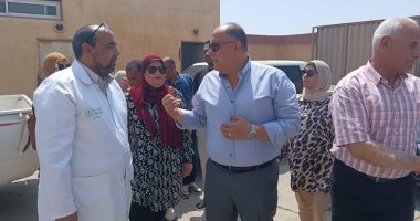 سكرتير عام الإسماعيلية يتفقد المجزر الآلي بأبو خليفة وأبو صوير قبل عيد الأضحى