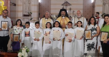 بطريرك الأقباط الكاثوليك يترأس عيد العائلة المقدسة والمناولة الاحتفالية بالمطرية