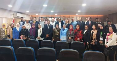 جامعة حلوان تستقبل وفد هيئة مكتب البورد العربي للتمريض ضمن جهود تطوير المهنة عربيا الوفد العربي