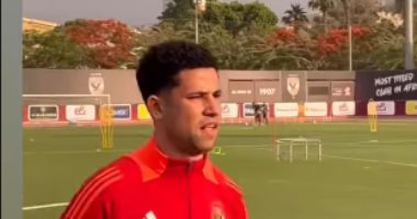 أول رد فعل من رضا سليم بعد العودة من الإصابة والمشاركة فى تدريبات الأهلي رضا سليم