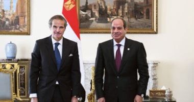 الرئيس السيسى يستقبل مدير عام الوكالة الدولية للطاقة الذرية الرئيس عبد الفتاح السيسى والسيد رافاييل جروسي