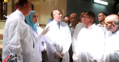 محافظ القاهرة يتفقد استعدادات مجزر 15 مايو لاستقبال عيد الأضحى محافظ القاهرة يتفقد استعدادات مجزر 15 مايو