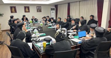 الكنيسة تبدأ اجتماعات المجمع المقدس فى الكاتدرائية المرقسية بالعباسية اجتماعات المجمع المقدس