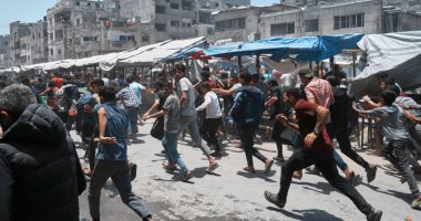 إطلاق النار على أثناء توزيع المساعدات