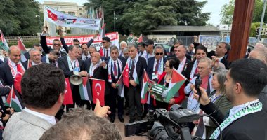 بجنيف.. اتحادات نقابية دولية تنادى بحقوق العمال الفلسطينيين وتدين الانتهاكات اتحادات نقابية دولية تنادي بحقوق العمال الفلسطينيين وتدين الانتهاكات