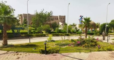 المركز الثقافى الإفريقى بأسوان يستعد لاستقبال زواره فى العيد.. صور