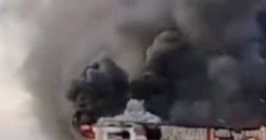السيطرة على حريق شب داخل مدرسة خاصة فى المنتزه بالإسكندرية جانب من الحريق