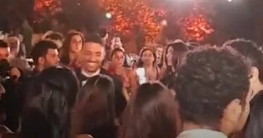 طاهر محمد طاهر نجم الأهلى يحتفل بزفافه قبل السفر للمونديال حفل زفاف طاهر محمد