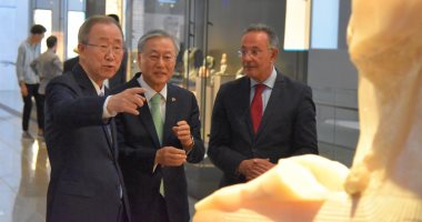 الأمين العام الأسبق لمنظمة الأمم المتحدة يزور المتحف المصري الكبير