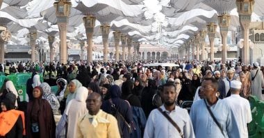 12 مليون مصلٍّ فى رحاب المسجد النبوى قبل الحج.. مشهد إيمانى مهيب 12 مليون مصلٍّ في رحاب المسجد النبوي